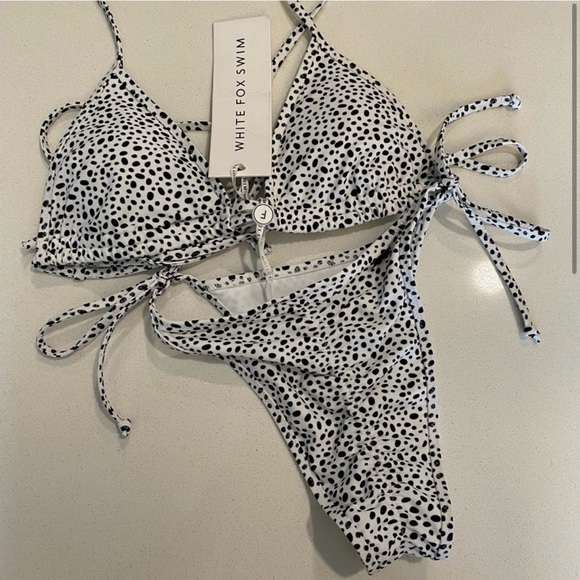 White Fox Play It Cool White Speckle Bikini - Picture 3 of 8